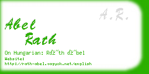 abel rath business card